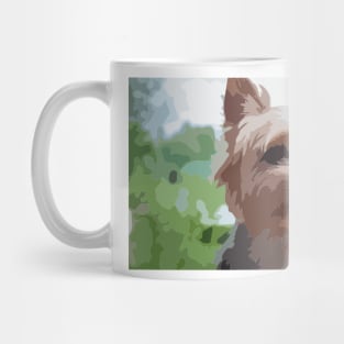 Yorkshire Terrier Digital Painting Mug